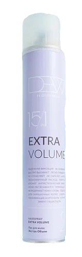 Лак для волос 15в1 экста объем Hairspray Extra Volume Strong 500 мл