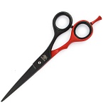 Ножницы парикмахерские Black/Red 6.0" с микоронасечкой PBS-EP-32160