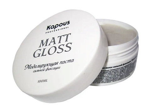 Паста моделирующая для волос сильной фиксации Kapous professional Matt Gloss 100 мл