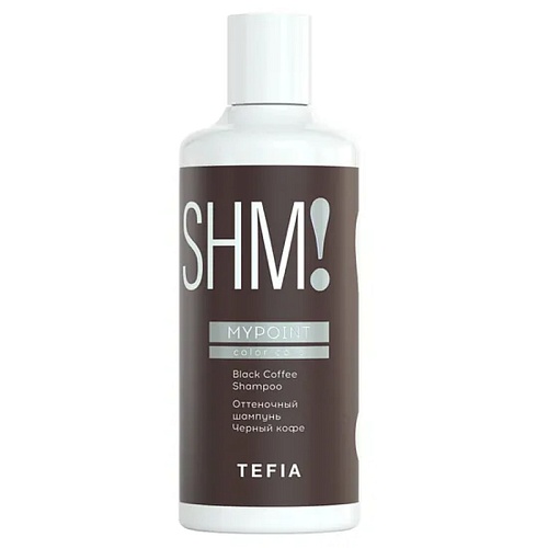 Шампунь для волос оттеночный черный кофе black coffee shampoo color care TEFIA 300 мл
