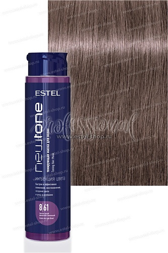 Маска для волос тонирующая 8/61 Cветло-русый фиолетово-пепельный ESTEL Newtone Termokeratin Haute Couture 400 мл