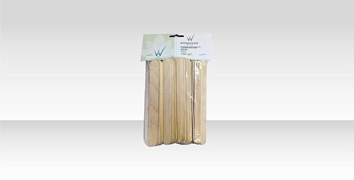 Шпатели деревянные одноразовые Норма 100 шт в упаковке Italwax 18*150 мм 