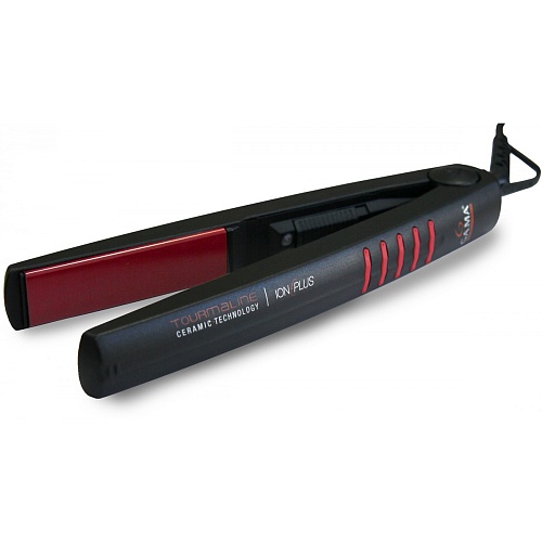 Щипцы-выпрямитель для волос CP3 с выключателем, турмалиновые,  ионизация, 220°C чёрные Laser Ion Tourmaline GA.MA  GI1036