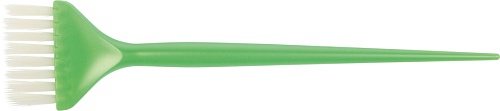 Кисть д/окр зеленая, с белой прямой щетиной, узкая 45 мм