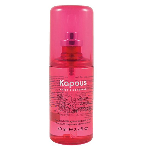Флюид для секущихся кончиков волос с биотином Kapous Professional Biotin Energy Fragrance Free 80 мл. 