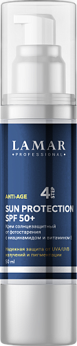 Крем солнцезащитный от фотостарения ниацинамидом и витамином Е Sun Protection SPF 50+ Anti-Age 50 мл