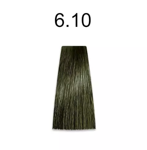 Стойкий без аммиачный краситель для волос Kaaral Baco Soft 6,10 темный блондин пепельный натураль 100 мл