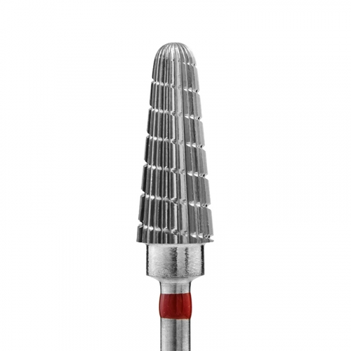 Фреза твердосплавная Конус закругленный d-6 мм ИРМА зернистость Мелкая (Красная) 36004