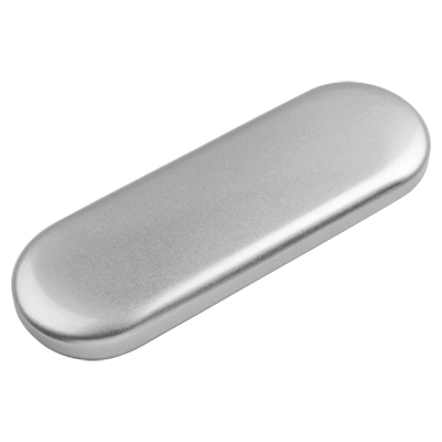 Футляр для инструментов металлический 02 серебрянный Irisk 17.5*5,8 см