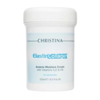 Крем увлажняющий азуленовый Elastin Collagen Azulene Moisture Cream with Vit A E & HA 250 мл