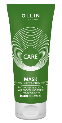 Интенсивная маска для восстановления структуры волос Ollin Professianal Care 200 мл
