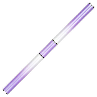 Кисть овальная с трапециевидной металлической лопаткой для PolyGel в тубе 03 Фиолетовая