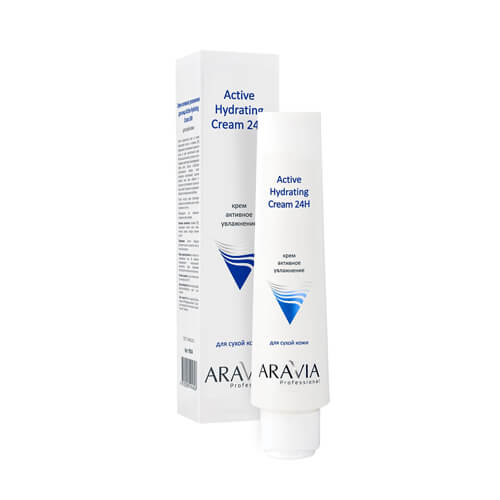 Крем для лица активное увлажнение Aravia Professional Active Hydrating Cream 24H 100 мл