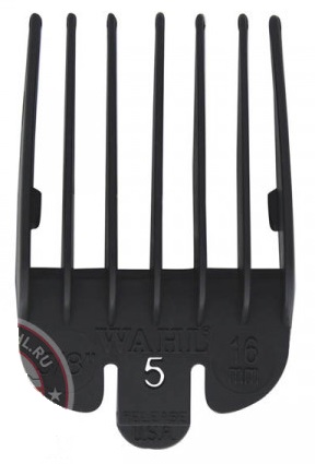 Насадка пластиковая черная Attachment comb #5 16 мм Wahl  3135-001