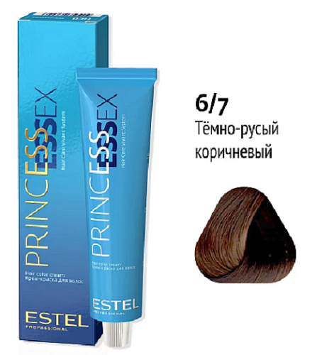 Краска для волос Estel Professional Essex Princess 6/7 темно-русый коричневый 60 мл.