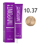Гель-краска для волос тон в тон 10.37 экстра светлый блондин золотисто-фиолетовый TEFIA MYPOINT Tone On Tone Hair Coloring Gel 60 мл