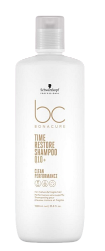 Шампунь для зрелых и длинных волос Schwarzkopf Bonacure Q10 Time Restore 1000 мл