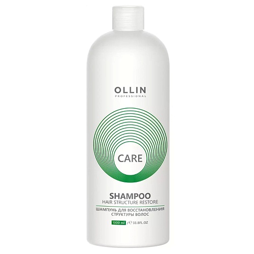 Шампунь для востановления структуры волос Ollin Professional Care Restore 1000 мл