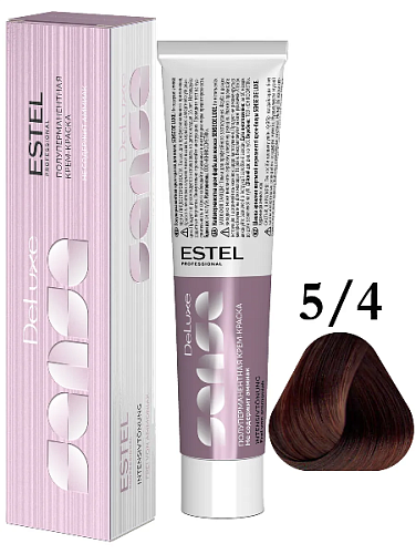 Крем-краска Estel Professional Sense De Luxe 5/4 светлый шатен медный 60 мл.  