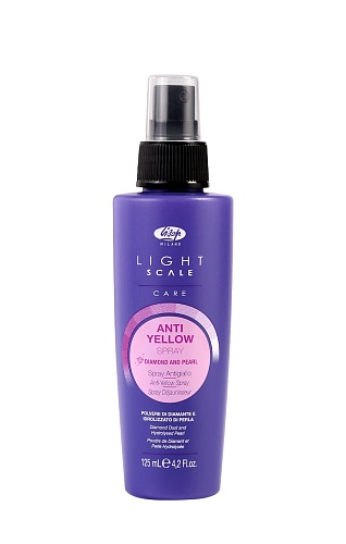 Спрей для осветленных, мелированных и седых волос Lisap Milano Light Scale Care Anti Yellow Spray 125 мл