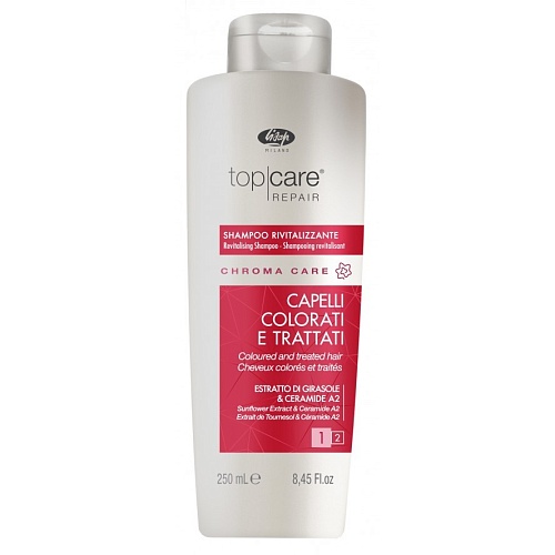 Шампунь оживляющий для окрашенных волос Lisap Milano Chroma Care Revitalizing Shampoo 250 мл