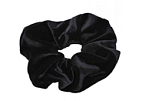 Резинка для волос бархат или атлас большая черный 10-11 см ткань  Rinova
