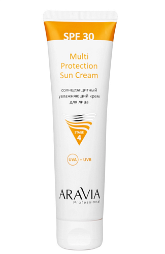 Крем для лица солнцезащитный увлажняющий ARAVIA Professional Multi Protection Sun Cream SPF 30 100 мл